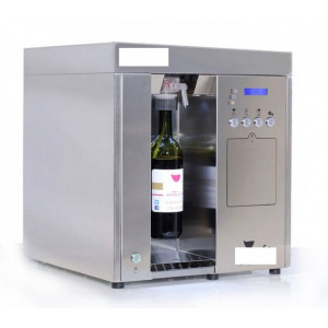 Distributeur de vin au verre pour une conservation entre 3 à 5 semaines - Gaz : Argon - Dimensions : 51 × 51 × 62 cm