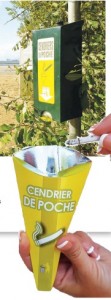 Distributeur de cendriers de poche - Distributeur de cendrier urbain