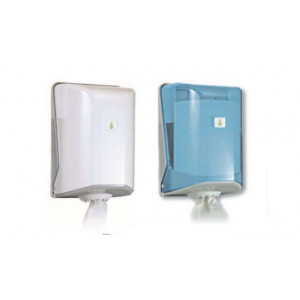 Distributeur d'essuie mains en rouleaux - Matière : ABS - Pour rouleaux non pré découpés