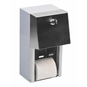 https://www.techni-contact.site/ressources/images/produits/merchandising/distributeur-papier-toilettes-rouleaux-double-15145179-1.jpg - Acier inoxydable AISI 304 - Capacité: 2 rouleaux - Fixation murale