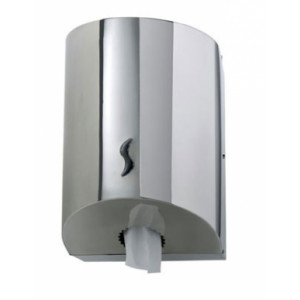 https://www.techni-contact.site/ressources/images/produits/merchandising/distributeur-pour-bobine-d-essuyage-a-devidage-central-91121455-1.jpg - Inox brillant ou brossé - Dim. bobine (max. ØxH): 250 x 280 mm