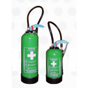 https://www.techni-contact.site/ressources/images/produits/merchandising/douche-de-securite-portative-46111315-1.jpg - Capacité : 6 ou 9 L - Réservoir en acier - Portable