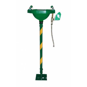 https://www.techni-contact.site/ressources/images/produits/merchandising/douche-oculaire-avec-piedestal-79531541-1.jpg - ABS ou Acier inoxydable - L’écoulement de l’eau: 76 L / min - Attaché au sol