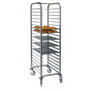 Echelle boulangerie barre arret - Matière : Inox - Dim ( L x P x H ) : 465 x 812 x 1775 mm