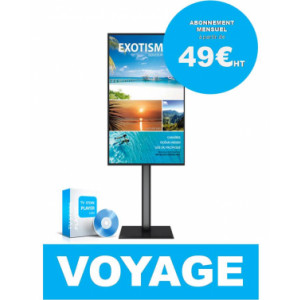 Écran pour agence de voyage - Communication sur écran pour agence de voyage