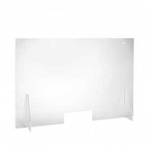 Paroi plexi pour bureau - Hauteur : 79 cm - Largeur : 119 cm