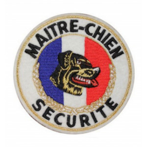 Écusson maitre chien de sécurité - Rond ou pointu