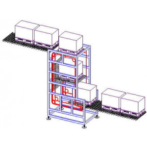 Élévateur de palettes, cartons, bacs et containers - Charges de 5 à 1500 Kg en version standard