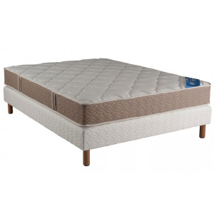 Ensemble Someo Matelas Richelieu Royal Sommier Villandry Pieds-140x190 - Dimensions en cm : 140x190