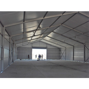 Entrepôt modulaire démontable - Largeur portée libre : de 5 à 40 m