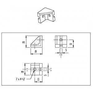 EQUERRE DE RENFORT - AQU 05 020