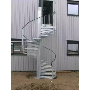 Escalier en colimaçon sur-mesure - Galvanisé