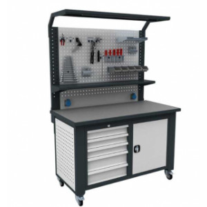 https://www.techni-contact.site/ressources/images/produits/merchandising/etabli-d-atelier-mobile-dim-h2050-x-l1400-x-p730-mm-avec-porte-outils-et-modules-de-rangement-83124244-1.jpg - Poids sans accessoires : 158 kg