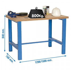 Etabli d’atelier simple - Charge utile : 800 kg