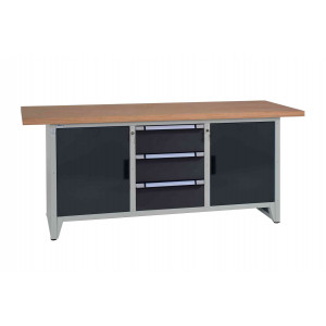 https://www.techni-contact.site/ressources/images/produits/merchandising/etablis-pour-atelier-hauteur-de-travail-840-mm-39412752-1.jpg - Capacité de charge : 1000 Kg - Hauteur de travail : 840 mm - Gris clair RAL 7035 / Gris anthracite RAL 7016