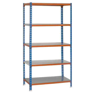 https://www.techni-contact.site/ressources/images/produits/merchandising/etagere-atelier-sans-vis-5-niveaux-180-kg-69879949-1.jpg - 5 Niveaux - Capacité : 180 kg par plateau avec charge uniformément répartie – Métal