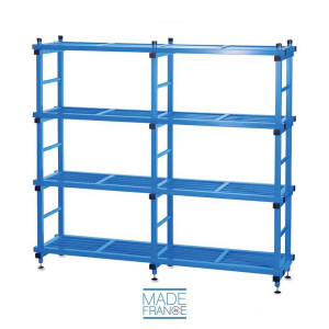 Etagère en PVC pour piscine - Dimensions (L x l x h) : 200 x 50 x 180 cm