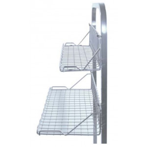 Étagère pour chariot médical - Matière : Inox - Dimensions : 600x300x H150 mm