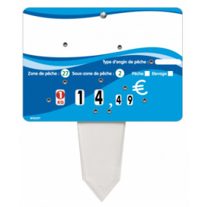 https://www.techni-contact.site/ressources/images/produits/merchandising/etiquette-de-prix-pour-poissonneries-31595332-1.jpg - Format : 14 x 10 cm - Avec roulettes - Patte PVC cristal - Neutre ou avec texte