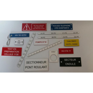 Étiquette de signalisation sur longerons - Sur longerons et/ou emplacement palettes