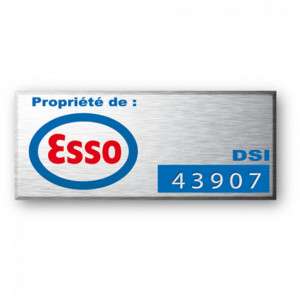 Etiquette en aluminium personnalisable - 100% métal