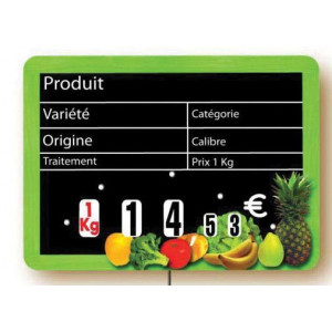 Etiquette magasin pour fruits et légumes - Paquet de 10 - Pique inox ou Grandes pattes