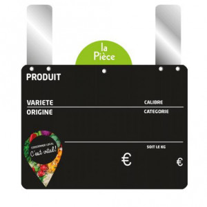 https://www.techni-contact.site/ressources/images/produits/merchandising/etiquette-pour-fruits-et-legumes-49726117-1.jpg - Paquet de 10 - Pique inox ou grandes pattes - VOCC disque poids en haut