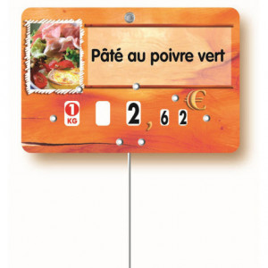 Etiquettes personnalisées boucheries - Dimensions : 8 x 12 - 7 x 10.5 cm