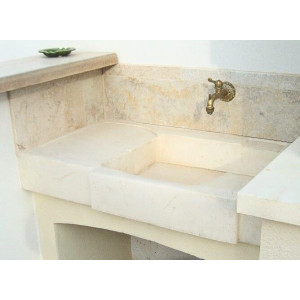 https://www.techni-contact.site/ressources/images/produits/merchandising/evier-de-jardin-ou-de-cuisine-en-pierre-reconstituee-74537122-1.jpg - Longueur: 99 cm, Largeur: 57 cm, Hauteur: 16 cm - AREZZO