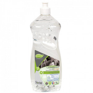 EXEOL Liquide vaiselle manuelle ECOLABEL LPM600 1L - Liquide vaiselle pour plonge manuelle certifié Ecolabel