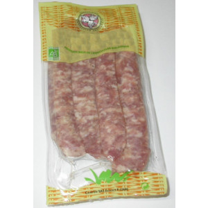 Fabricant bio chipolata porc - Lot de 4 chipolatas