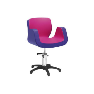 Fauteuil de coiffure pivotant - Dimensions du fauteuil (L x P x H) : 65 x 69 x 79/96 cm