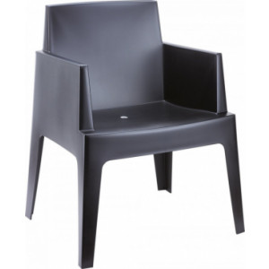 Fauteuil de restaurant plastique empilable - Hauteur d'assise: 43 cm - Structure : Polypropylène pur - Empilable