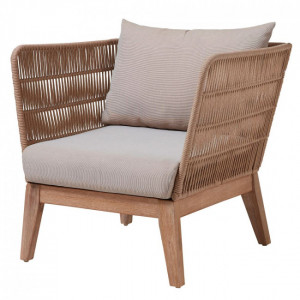 Fauteuil en eucalyptus - Fauteuil de style Scandinave en bois d'eucalyptus