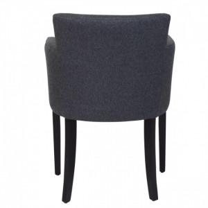 Fauteuil en tissu noir - Matière du revêtement : Tissu Polyester