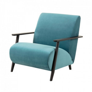 Fauteuil en velours - Fauteuil de style scandinave en velours