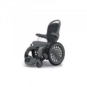 Fauteuil roulant piscine 100% plastique - Capacité : 150 kg - Hauteur totale : 105 cm