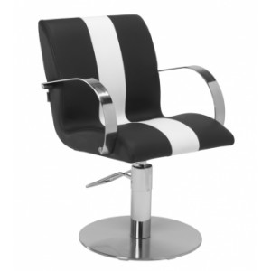 Fauteuil salon coiffure - Dimensions (L x P x H) : 58 x 60 x 84/99 cm