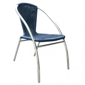 Fauteuil terrasse empilable Piètements aluminium - Poids net 3.30 kg