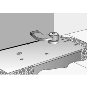 Ferme-porte au sol WAB 180 - Pour des portes très lourdes jusqu'à 600 kg