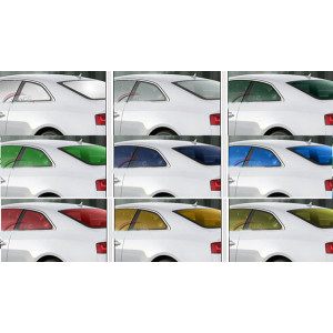 Film teinté pour vitre voiture - Découpé à vos mesures - 10 couleurs