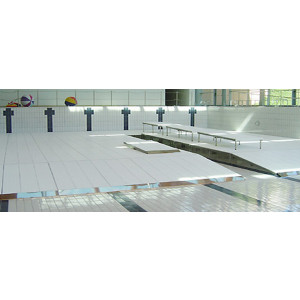 Fond mobile piscine acier - Hauteur de la table : de 20-30 cm - En acier inoxydable