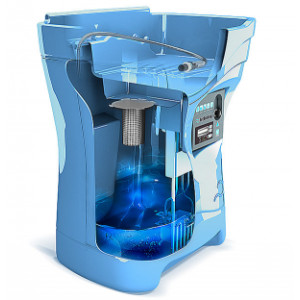 Fontaine de nettoyage biologique - Vidange avec visualisation du liquide