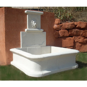 Fontaine murale exterieure - Dimensions (l x P) en m : 1.51 x 1.27