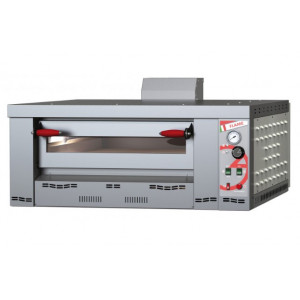 Four à pizza gaz chambre de cuisson en tôle aluminium - Chambre de cuisson 4 pizzas, diamètre : 33 cm