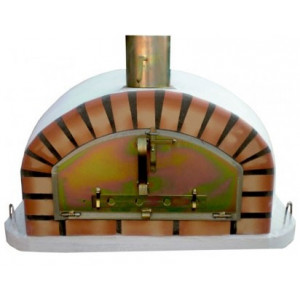 Four à pizzas traditionnel couleur brique - Hauteur : 60 cm