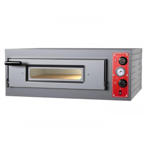 Four pizza électrique en acier inox - Puissance : de 5 à 10 kW  - Alimentation : 380V 3Ph+N+T - Modèle : simple / double