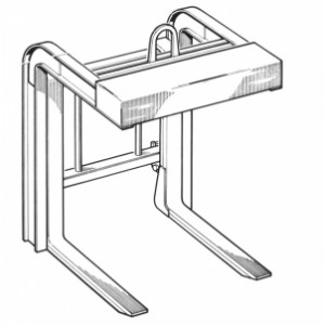 Fourche de levage stabilisée - Réglable - CMU : 600, 1000 ou 1500 Kg