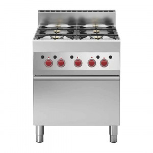 https://www.techni-contact.site/ressources/images/produits/merchandising/fourneau-professionnel-4-feux-sur-four-gaz-four-5-kw-13237692-1.jpg - Nombre de feux : 4 - Puissance totale : 22,2 kW