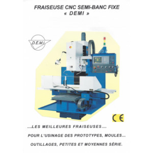 Fraiseuse à commande numérique DF 36CNC - Vitesse de broche : Variable de 60 à 6000 T/mn